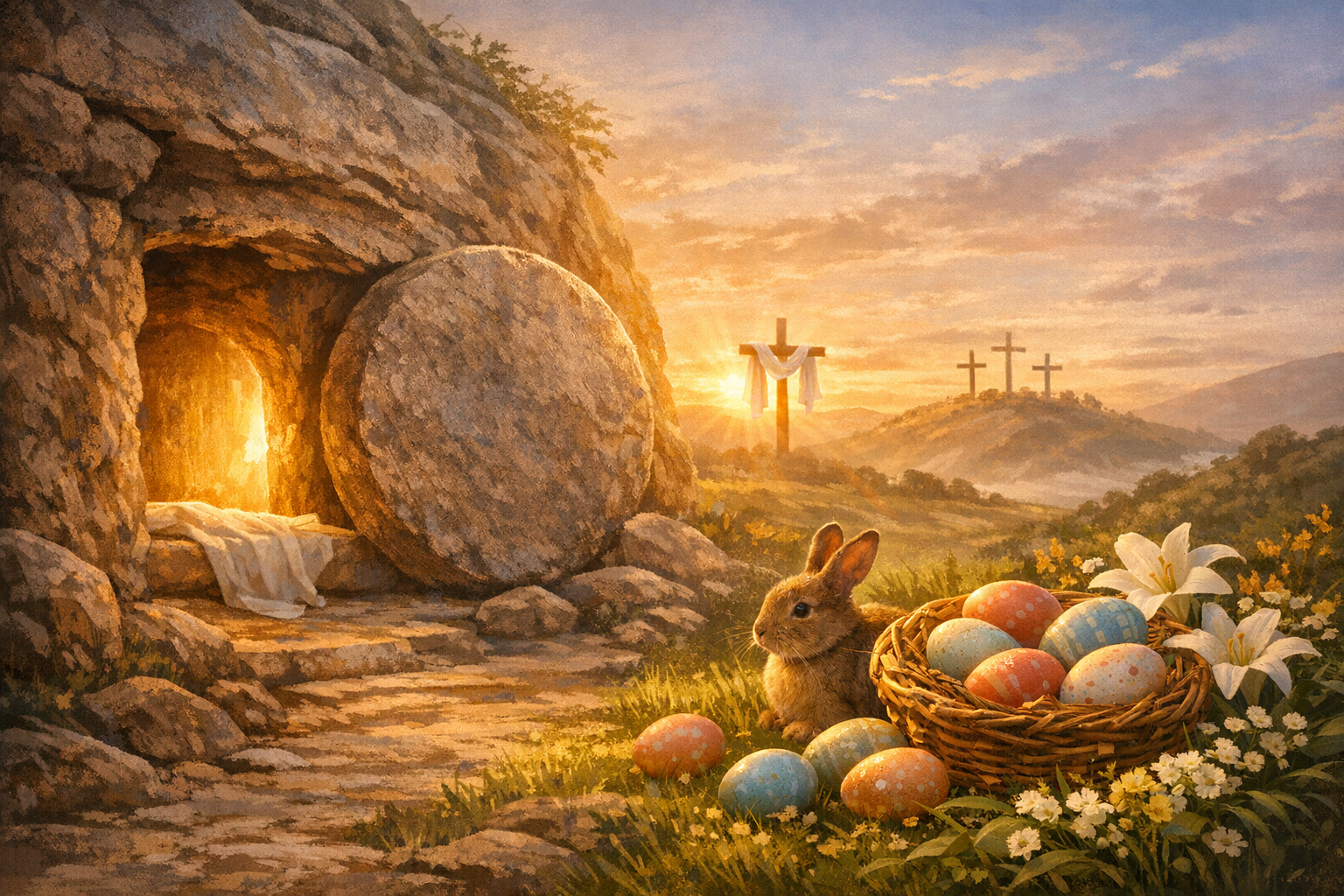 Pascua y la Historia: Huevos, Conejos y el Cristo que Nunca Cambia